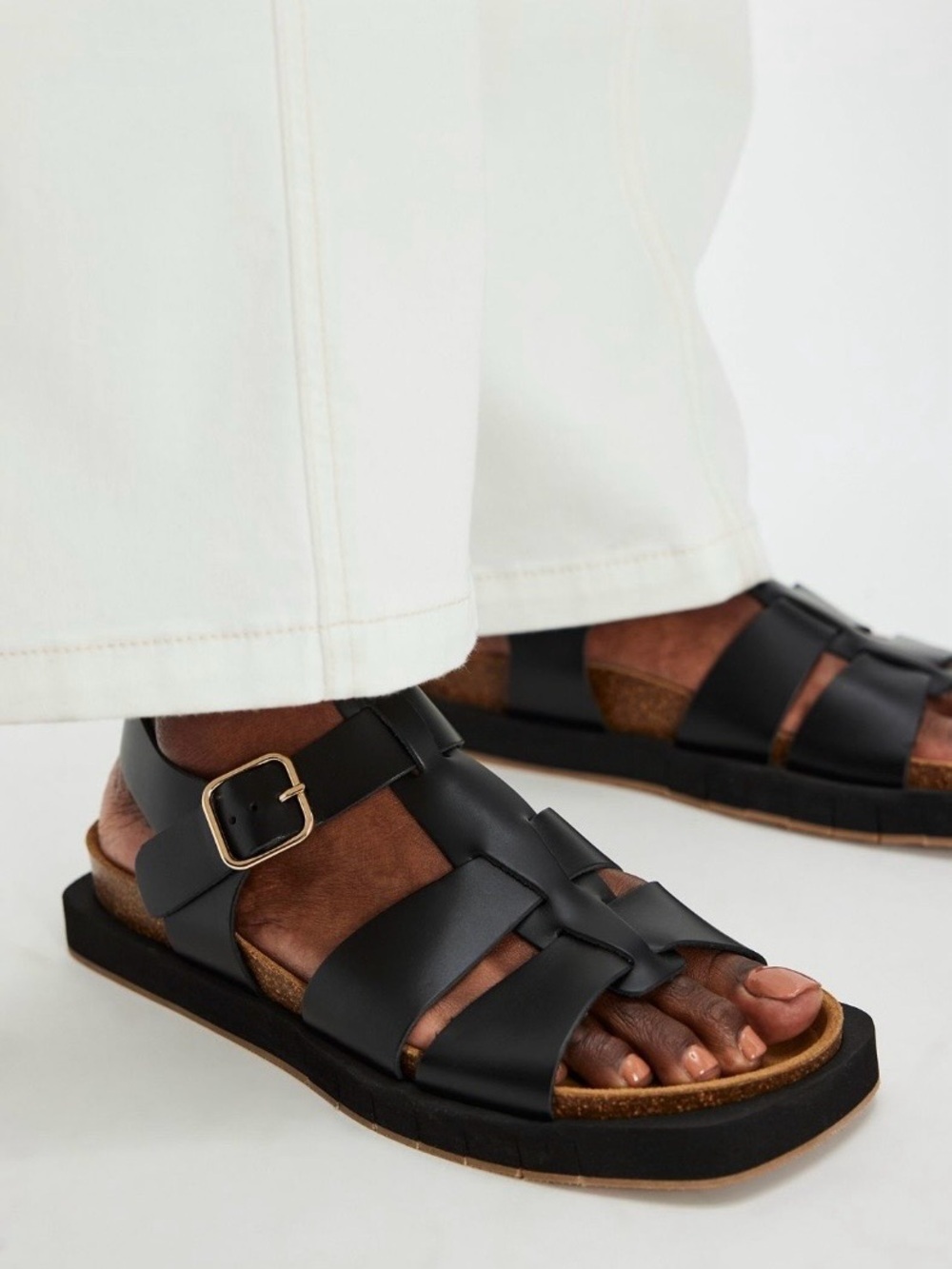 Free People x Paloma Barcelo Maison Fisherman Footbed Sandals Size 7 NEW